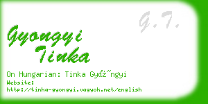 gyongyi tinka business card